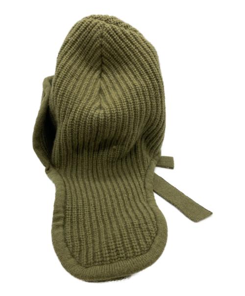 FUMIE=TANAKA（フミエタナカ）FUMIE=TANAKA (フミエタナカ) ear cover knit cap カーキの古着・服飾アイテム
