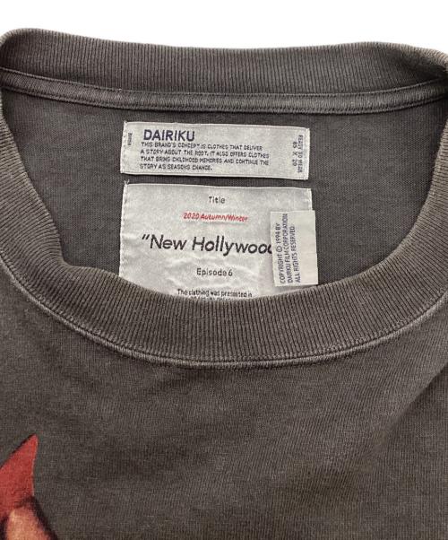 DAIRIKU（ダイリク）DAIRIKU (ダイリク) Pinup Girl Long Sleeve Tee グレー サイズ:Mの古着・服飾アイテム