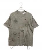 ANCELLMアンセルム）の古着「ダメージ加工Tシャツ」｜グレー