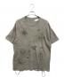 ANCELLM（アンセルム）の古着「ダメージ加工Tシャツ」｜グレー