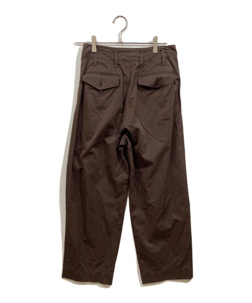 AURALEE（オーラリー）AURALEE (オーラリー) WASHED FINX HERRINGBONE SLACKS ブラウン サイズ:	SIZE 3の古着・服飾アイテム