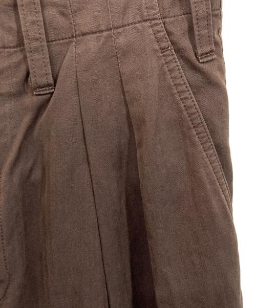 AURALEE（オーラリー）AURALEE (オーラリー) WASHED FINX HERRINGBONE SLACKS ブラウン サイズ:	SIZE 3の古着・服飾アイテム