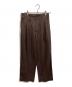 AURALEE（オーラリー）の古着「WASHED FINX HERRINGBONE SLACKS」｜ブラウン