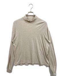 AURALEE（オーラリー）の古着「SEAMLESS HI NECK L/S TEE」｜ベージュ