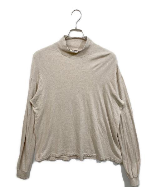 AURALEE（オーラリー）AURALEE (オーラリー) SEAMLESS HI NECK L/S TEE ベージュ サイズ:4の古着・服飾アイテム