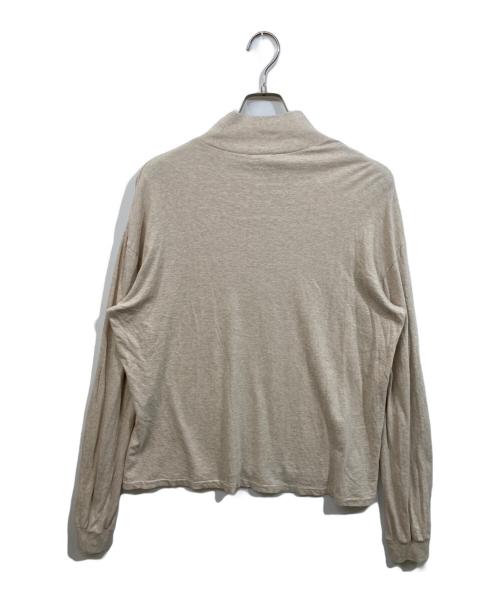 AURALEE（オーラリー）AURALEE (オーラリー) SEAMLESS HI NECK L/S TEE ベージュ サイズ:4の古着・服飾アイテム