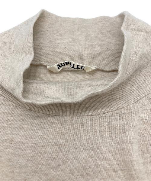 AURALEE（オーラリー）AURALEE (オーラリー) SEAMLESS HI NECK L/S TEE ベージュ サイズ:4の古着・服飾アイテム