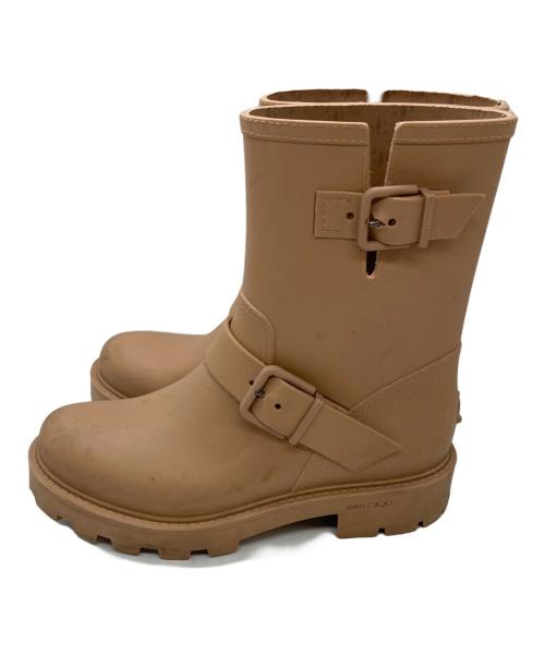 JIMMY CHOO（ジミーチュウ）JIMMY CHOO (ジミーチュウ) レインブーツ ベージュ サイズ:SIZE 37の古着・服飾アイテム