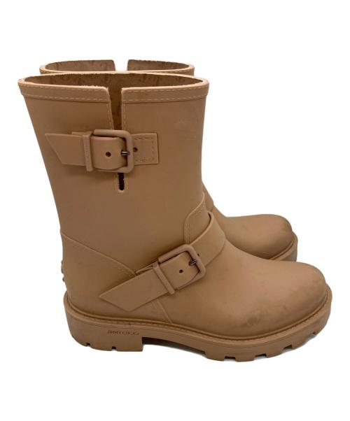 JIMMY CHOO（ジミーチュウ）JIMMY CHOO (ジミーチュウ) レインブーツ ベージュ サイズ:SIZE 37の古着・服飾アイテム