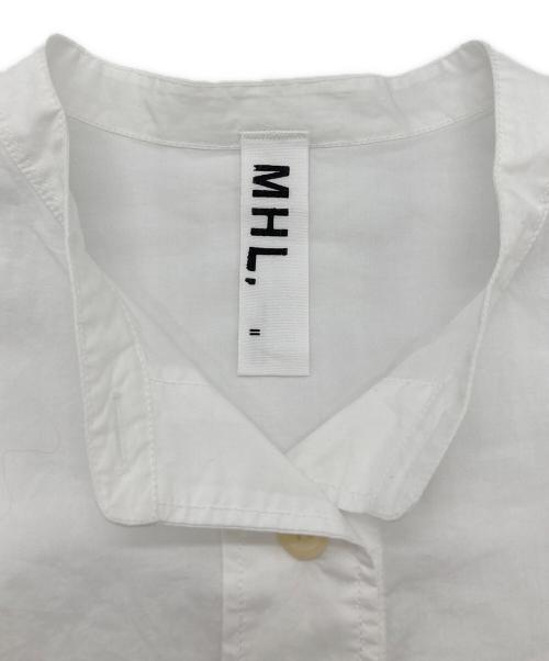 MHL（エムエイチエル）MHL (エムエイチエル) バンドカラーシャツ ホワイト サイズ:2の古着・服飾アイテム