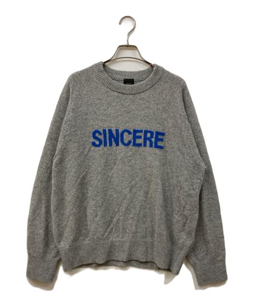 Spick and Span（スピック＆スパン）Spick and Span (スピック＆スパン) ラグランロゴニットプルオーバー グレー サイズ:SIZE Freeの古着・服飾アイテム