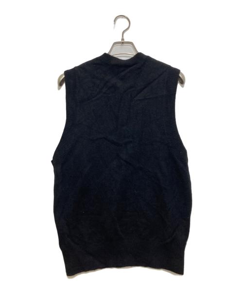 HYKE（ハイク）HYKE (ハイク) LAMBS WOOL VEST ブラック サイズ:２の古着・服飾アイテム