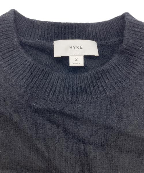 HYKE（ハイク）HYKE (ハイク) LAMBS WOOL VEST ブラック サイズ:２の古着・服飾アイテム