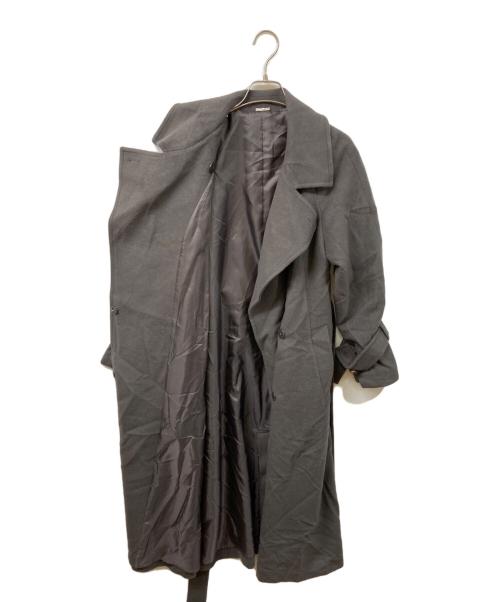Snidel（スナイデル）Snidel (スナイデル) ウールカシミヤスタンドカラーコート グレー サイズ:	SIZE 0の古着・服飾アイテム