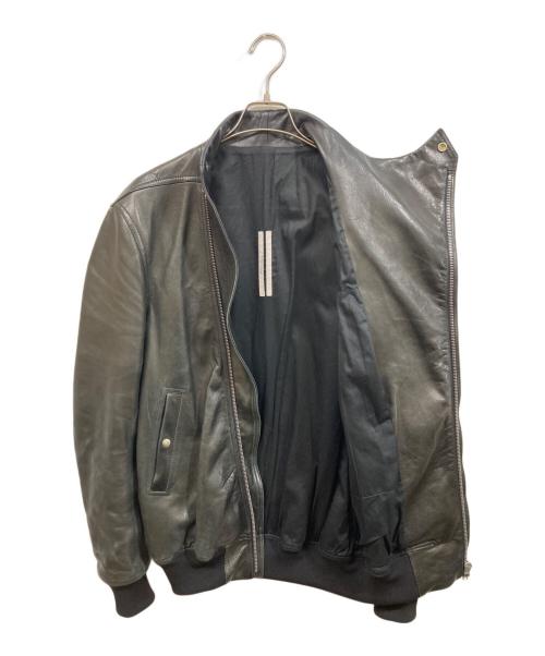 RICK OWENS（リックオウエンス）RICK OWENS (リックオウエンス) HOLLYWOOD FLIGHT/レザージャケット ブラック サイズ:46の古着・服飾アイテム