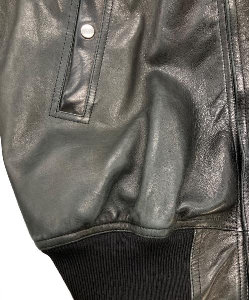 RICK OWENS（リックオウエンス）RICK OWENS (リックオウエンス) HOLLYWOOD FLIGHT/レザージャケット ブラック サイズ:46の古着・服飾アイテム