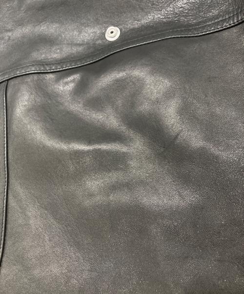 RICK OWENS（リックオウエンス）RICK OWENS (リックオウエンス) HOLLYWOOD FLIGHT/レザージャケット ブラック サイズ:46の古着・服飾アイテム