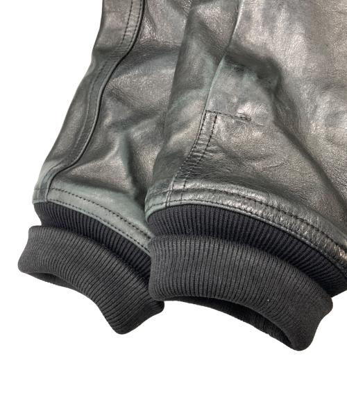 RICK OWENS（リックオウエンス）RICK OWENS (リックオウエンス) HOLLYWOOD FLIGHT/レザージャケット ブラック サイズ:46の古着・服飾アイテム