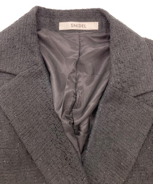 Snidel（スナイデル）Snidel (スナイデル) ベルトセットジャケット ブラック サイズ:０の古着・服飾アイテム