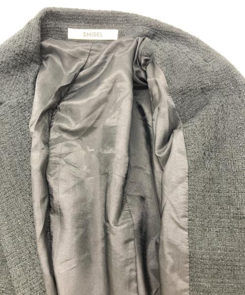 Snidel（スナイデル）Snidel (スナイデル) ベルトセットジャケット ブラック サイズ:０の古着・服飾アイテム