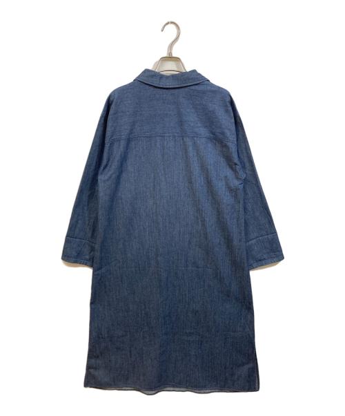 SHIPS（シップス）SHIPS (シップス) スキッパー デニム ワンピース インディゴ サイズ:	SIZE 1の古着・服飾アイテム