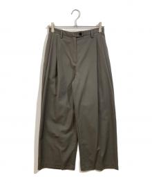 YENN（イエン）の古着「WOOL BLEND TWO TUCK PT」｜グレー
