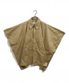 MM6 Maison Margielaエムエムシックスメゾンマルジェラ）の古着「ロゴポンチョ」｜ベージュ