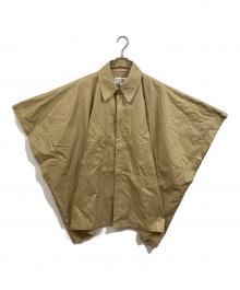 MM6 Maison Margiela（エムエムシックスメゾンマルジェラ）の古着「ロゴポンチョ」｜ベージュ