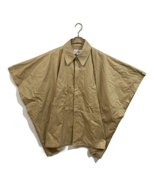MM6 Maison Margiela（エムエムシックスメゾンマルジェラ）MM6 Maison Margiela (エムエムシックスメゾンマルジェラ) ロゴポンチョ ベージュ サイズ:SIZE 12Yの古着・服飾アイテム