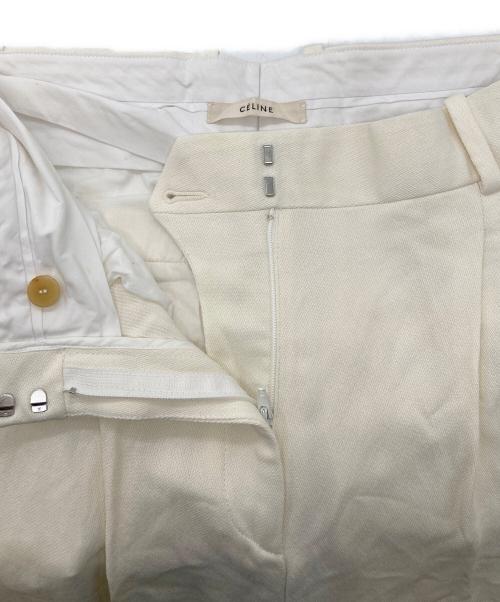 CELINE（セリーヌ）CELINE (セリーヌ) ストレートパンツ ホワイト サイズ:34の古着・服飾アイテム