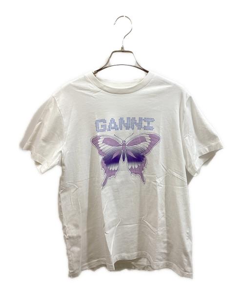 GANNI（ガニー）GANNI (ガニー) プリントTシャツ ホワイト サイズ:Sの古着・服飾アイテム