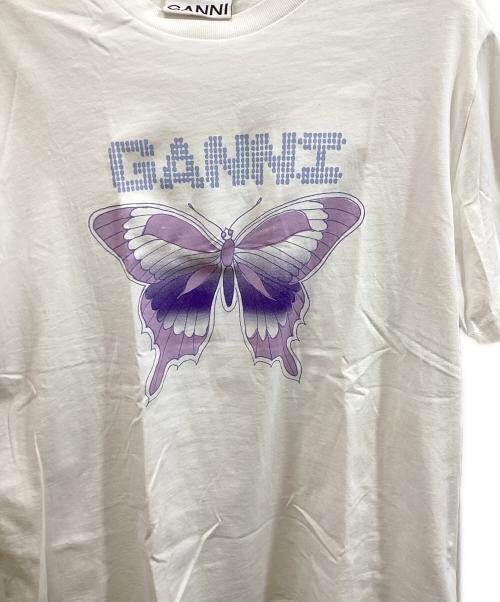 GANNI（ガニー）GANNI (ガニー) プリントTシャツ ホワイト サイズ:Sの古着・服飾アイテム
