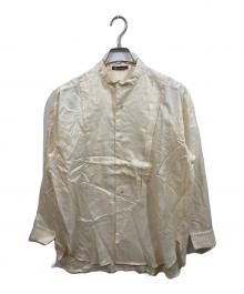 ISSEY MIYAKE MEN（イッセイミヤケメン）の古着「シルクバンドカラーシャツ」｜ベージュ