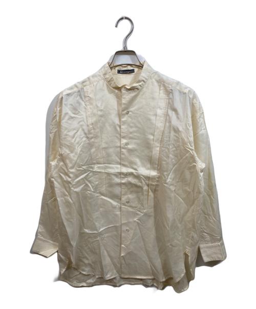 ISSEY MIYAKE MEN（イッセイミヤケメン）ISSEY MIYAKE MEN (イッセイミヤケメン) シルクバンドカラーシャツ ベージュ サイズ:SIZE Mの古着・服飾アイテム