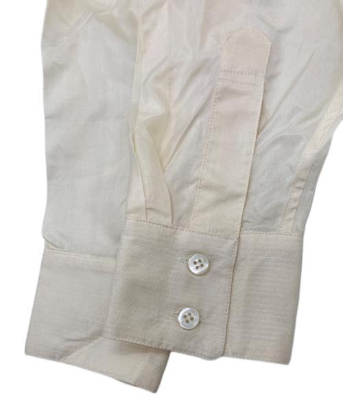 ISSEY MIYAKE MEN（イッセイミヤケメン）ISSEY MIYAKE MEN (イッセイミヤケメン) シルクバンドカラーシャツ ベージュ サイズ:SIZE Mの古着・服飾アイテム