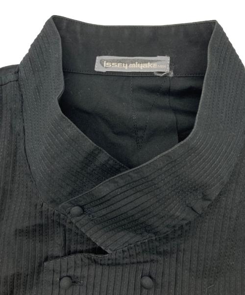ISSEY MIYAKE MEN（イッセイミヤケメン）ISSEY MIYAKE MEN (イッセイミヤケメン) プリーツシャツ ブラック サイズ:SIZE Mの古着・服飾アイテム
