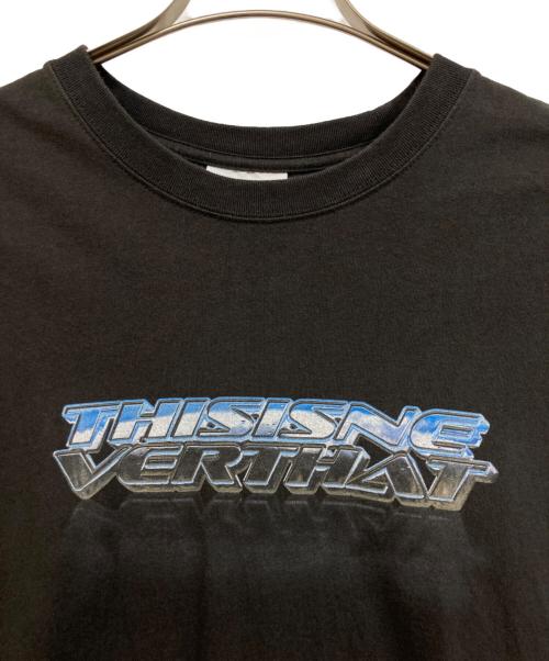 thisisneverthat（ディスイズネバーザット）thisisneverthat (ディスイズネバーザット) プリントTシャツ ブラック サイズ:SIZE Lの古着・服飾アイテム
