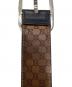 中古・古着 GUCCI (グッチ) グッチシマレザーベルト ブラック：5000円
