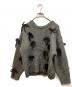 MAISON SPECIAL（メゾンスペシャル）の古着「Random Ribbon Knit Tops」｜グレー