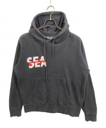 WIND AND SEA×GOD SELECTION XXX（ウィンダンシー×ゴッド セレクション トリプルエックス）の古着「コラボパーカー」｜ブラック