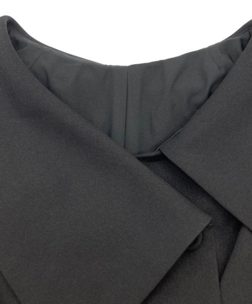 JENNE（ジェンヌ）JENNE (ジェンヌ) アシンメトリーカラーワンピース ブラック サイズ:Lの古着・服飾アイテム