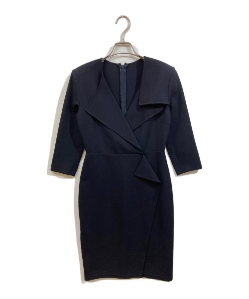 MaxMara（マックスマーラ）MaxMara (マックスマーラ) ブラウスワンピース ネイビー サイズ:SIZE 40の古着・服飾アイテム