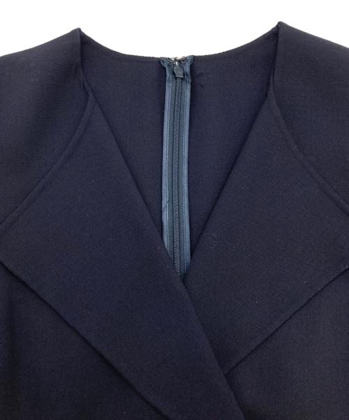 MaxMara（マックスマーラ）MaxMara (マックスマーラ) ブラウスワンピース ネイビー サイズ:SIZE 40の古着・服飾アイテム