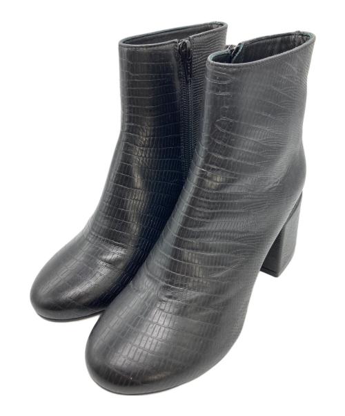 MM6 Maison Margiela（エムエムシックスメゾンマルジェラ）MM6 Maison Margiela (エムエムシックスメゾンマルジェラ) サイドジップアンクルブーツ ブラック サイズ:37の古着・服飾アイテム