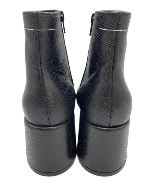 MM6 Maison Margiela（エムエムシックスメゾンマルジェラ）MM6 Maison Margiela (エムエムシックスメゾンマルジェラ) サイドジップアンクルブーツ ブラック サイズ:37の古着・服飾アイテム
