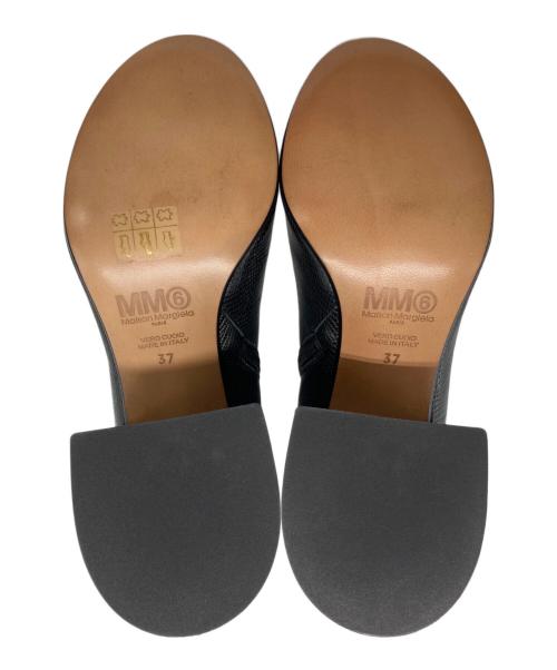 MM6 Maison Margiela（エムエムシックスメゾンマルジェラ）MM6 Maison Margiela (エムエムシックスメゾンマルジェラ) サイドジップアンクルブーツ ブラック サイズ:37の古着・服飾アイテム