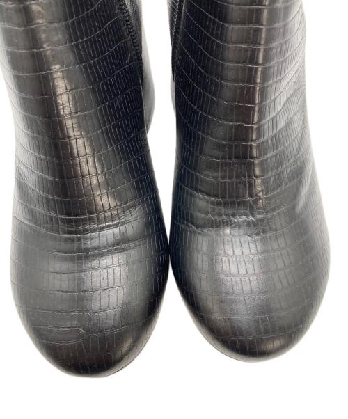 MM6 Maison Margiela（エムエムシックスメゾンマルジェラ）MM6 Maison Margiela (エムエムシックスメゾンマルジェラ) サイドジップアンクルブーツ ブラック サイズ:37の古着・服飾アイテム