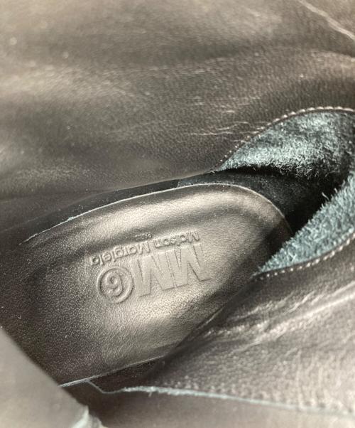 MM6 Maison Margiela（エムエムシックスメゾンマルジェラ）MM6 Maison Margiela (エムエムシックスメゾンマルジェラ) サイドジップアンクルブーツ ブラック サイズ:37の古着・服飾アイテム