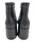 中古・古着 MM6 Maison Margiela (エムエムシックスメゾンマルジェラ) サイドジップアンクルブーツ ブラック サイズ:37：15000円