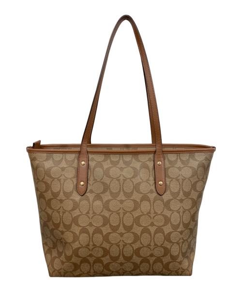 COACH（コーチ）COACH (コーチ) トートバッグ ベージュの古着・服飾アイテム